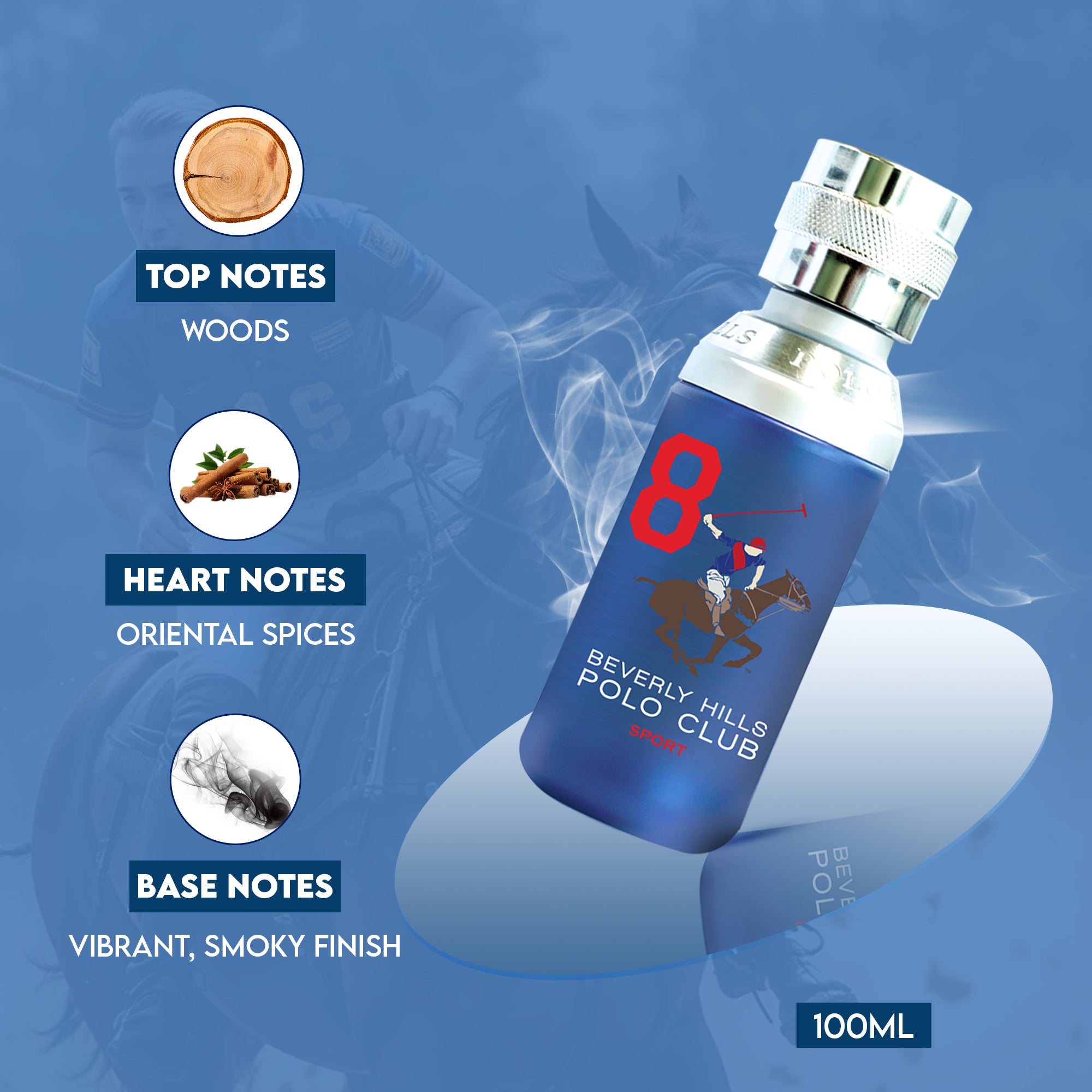 Sports No.8 Eau De Toilette For Men, EDT FOR MEN