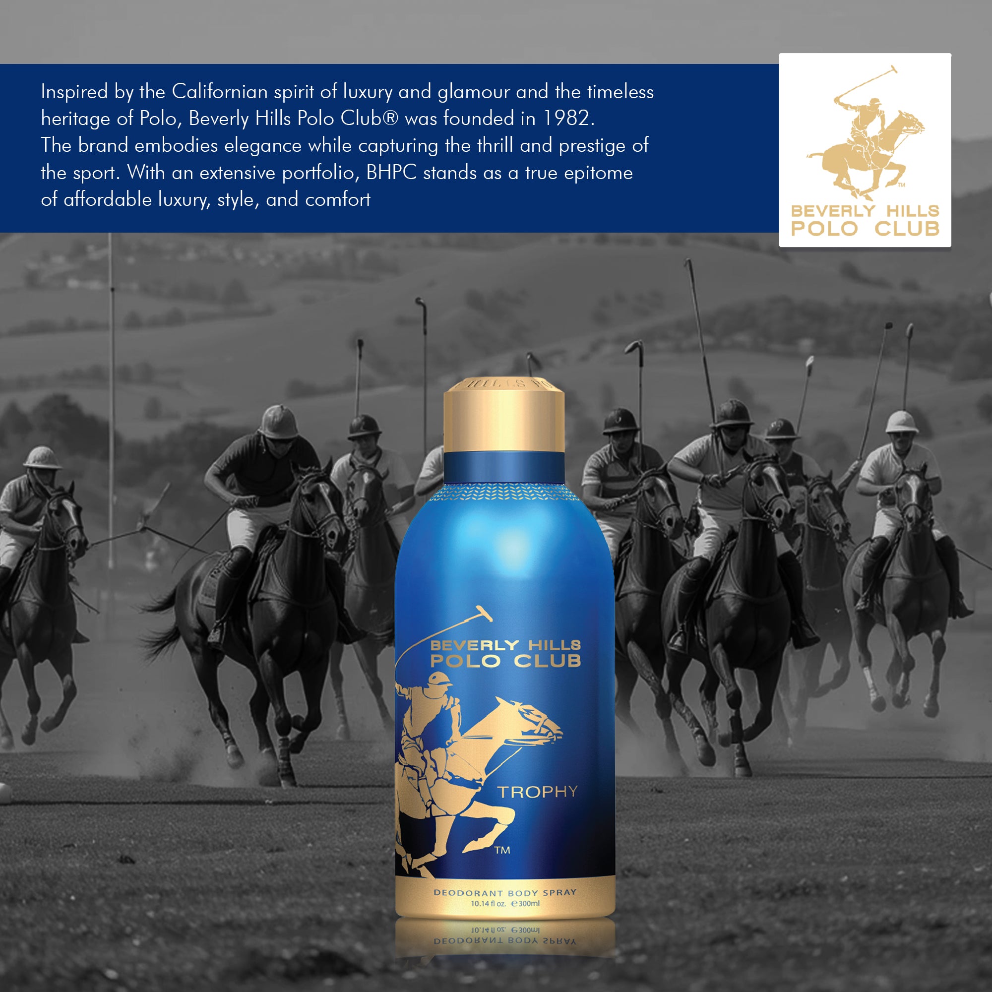 Trophy Prestige Parfum Body Spray - 300 ml, Deodorant for Men