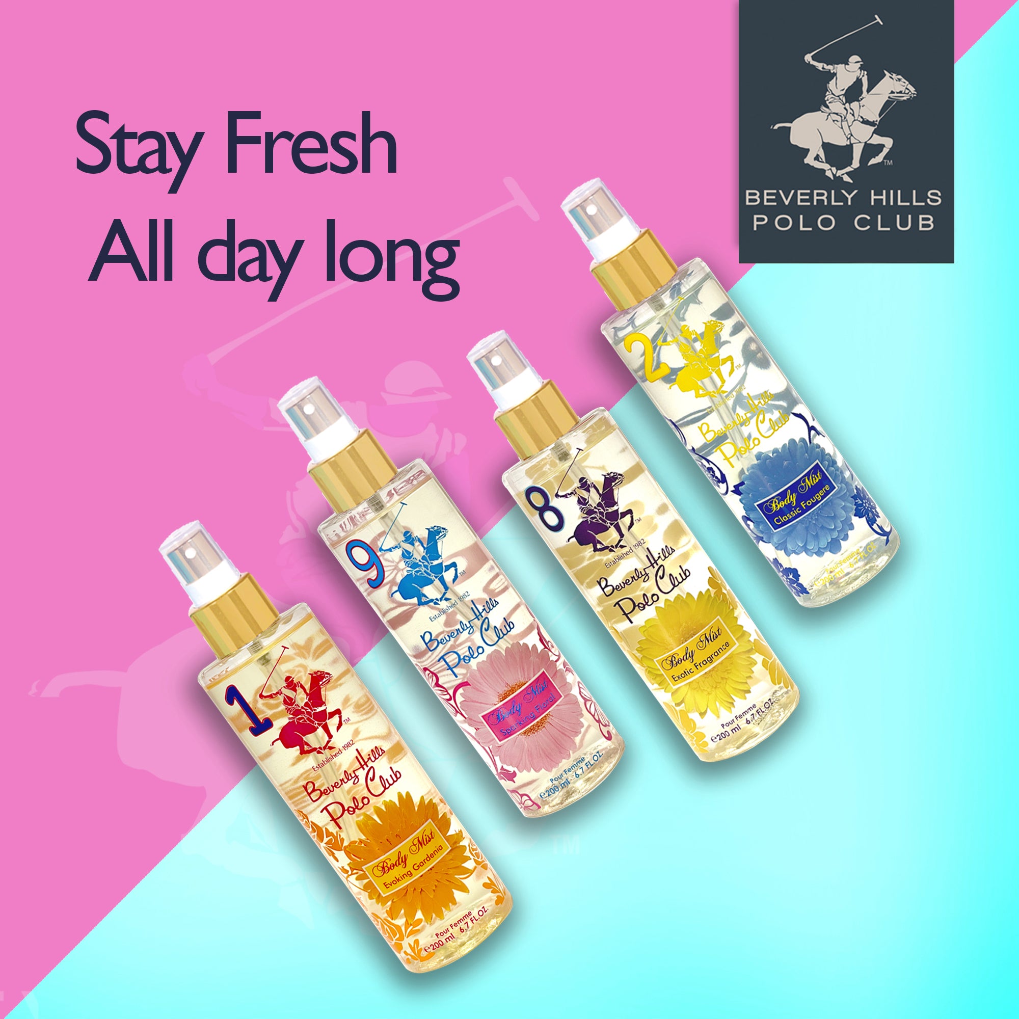 Beverly Hills Polo Club Body Mist for Women - Beverly Hills Polo Club